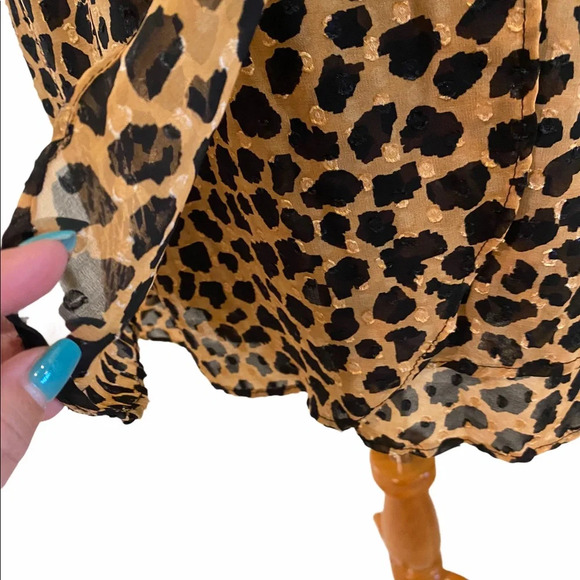 Free People Frenchie Leopard Print Wrap Dress - Picture 8 of 15